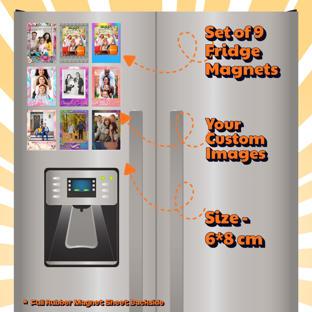 Photo Fridge Magnets – Strong Hold, Glossy Finish, Waterproof