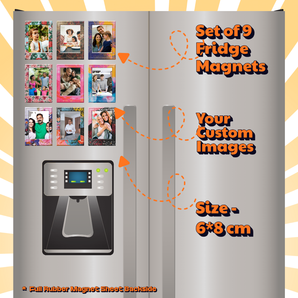Photo Fridge Magnets – Strong Hold, Glossy Finish, Waterproof