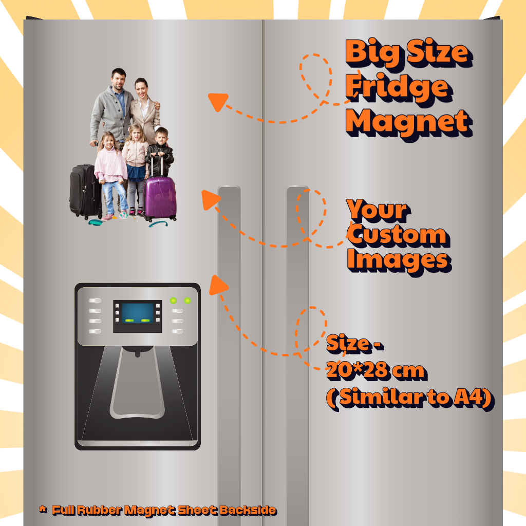 Photo Fridge Magnets – Strong Hold, Glossy Finish, Waterproof