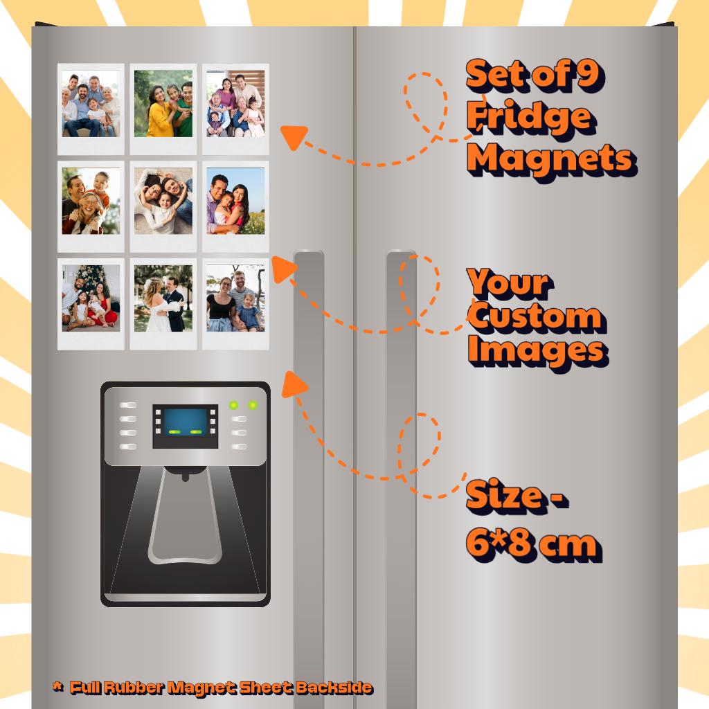 Photo Fridge Magnets – Strong Hold, Glossy Finish, Waterproof