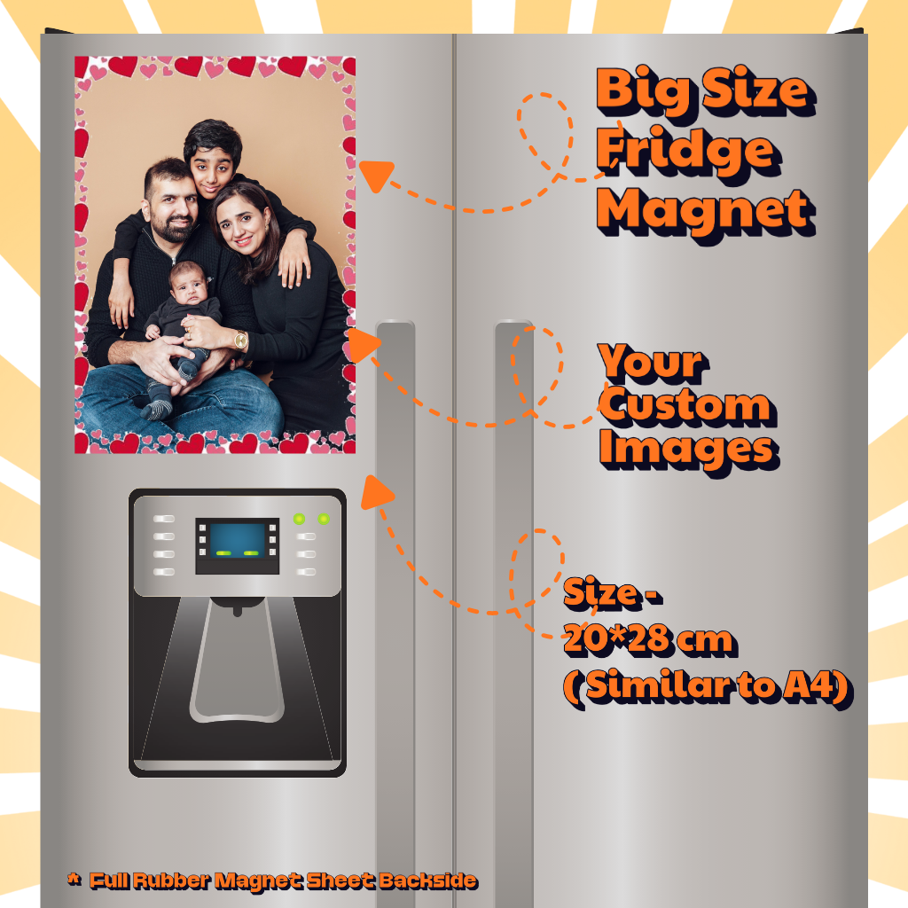 Photo Fridge Magnets – Strong Hold, Glossy Finish, Waterproof