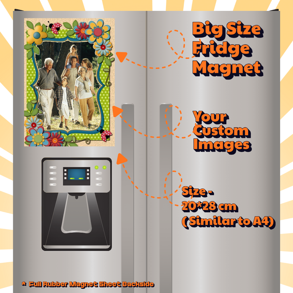 Photo Fridge Magnets – Strong Hold, Glossy Finish, Waterproof