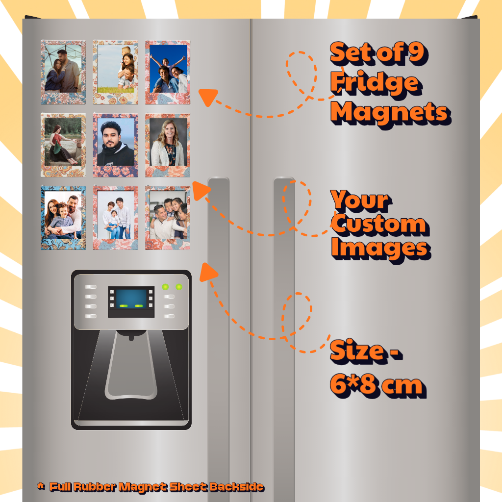 Photo Fridge Magnets – Strong Hold, Glossy Finish, Waterproof