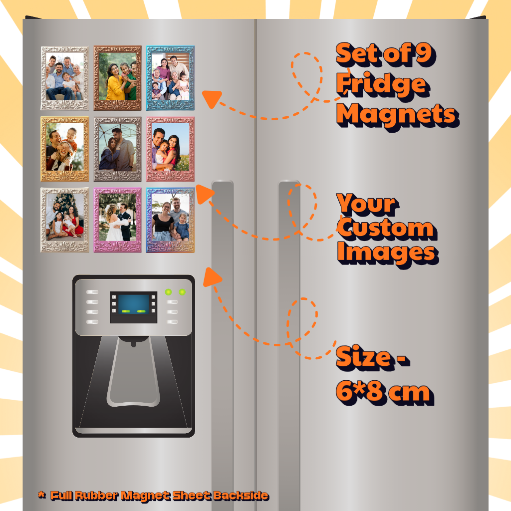 Photo Fridge Magnets – Strong Hold, Glossy Finish, Waterproof
