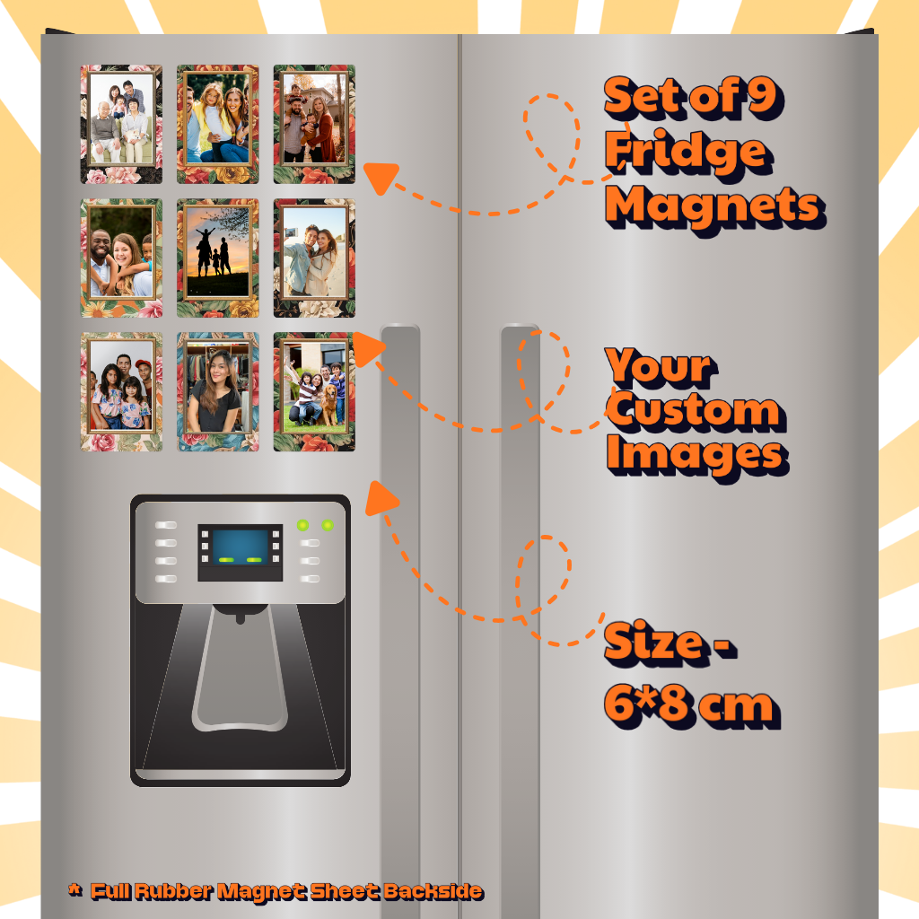 Photo Fridge Magnets – Strong Hold, Glossy Finish, Waterproof