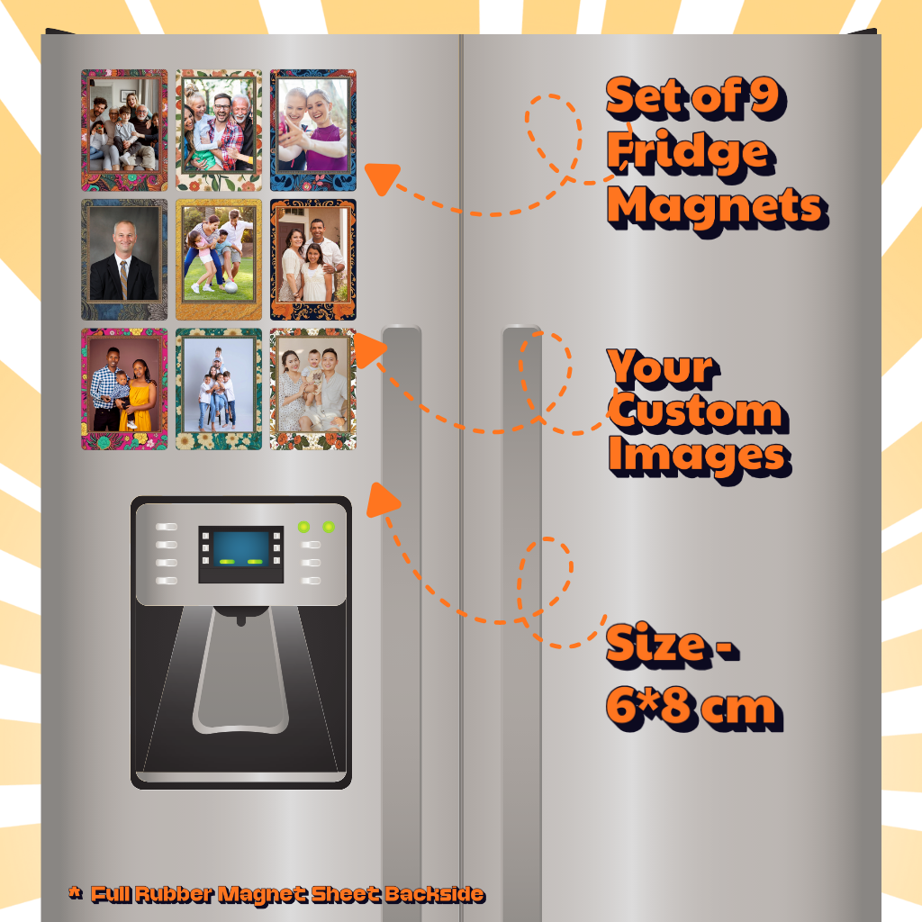 Photo Fridge Magnets – Strong Hold, Glossy Finish, Waterproof