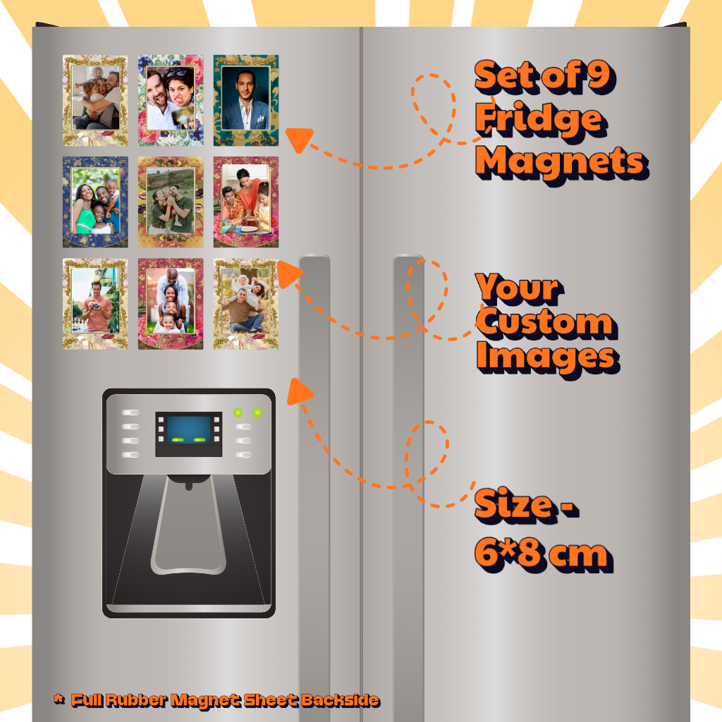 Photo Fridge Magnets – Strong Hold, Glossy Finish, Waterproof