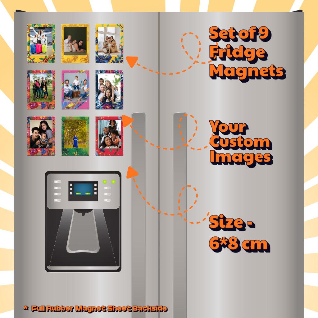 Photo Fridge Magnets – Strong Hold, Glossy Finish, Waterproof