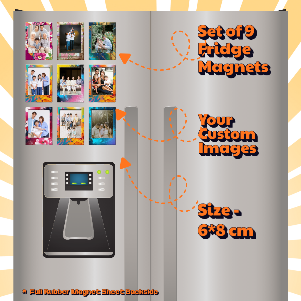 Photo Fridge Magnets – Strong Hold, Glossy Finish, Waterproof
