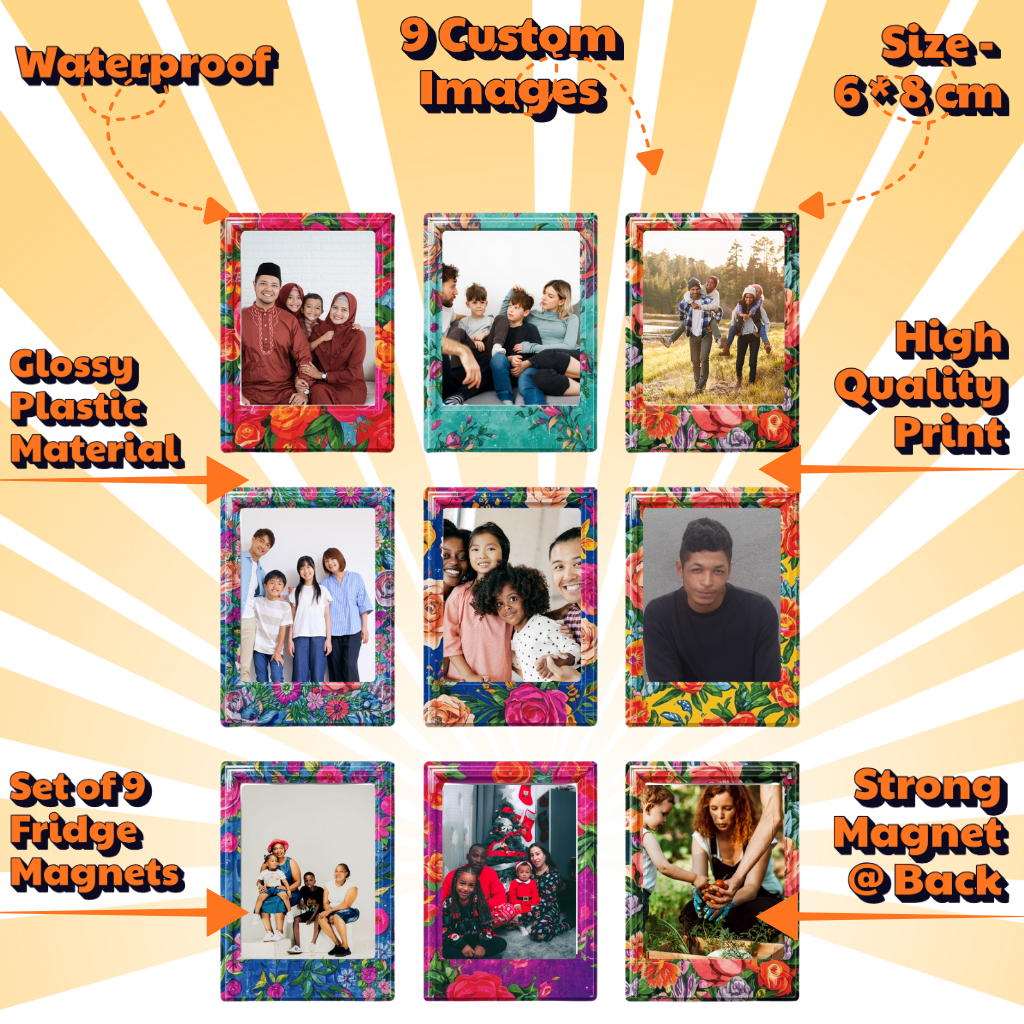Photo Fridge Magnets – Strong Hold, Glossy Finish, Waterproof