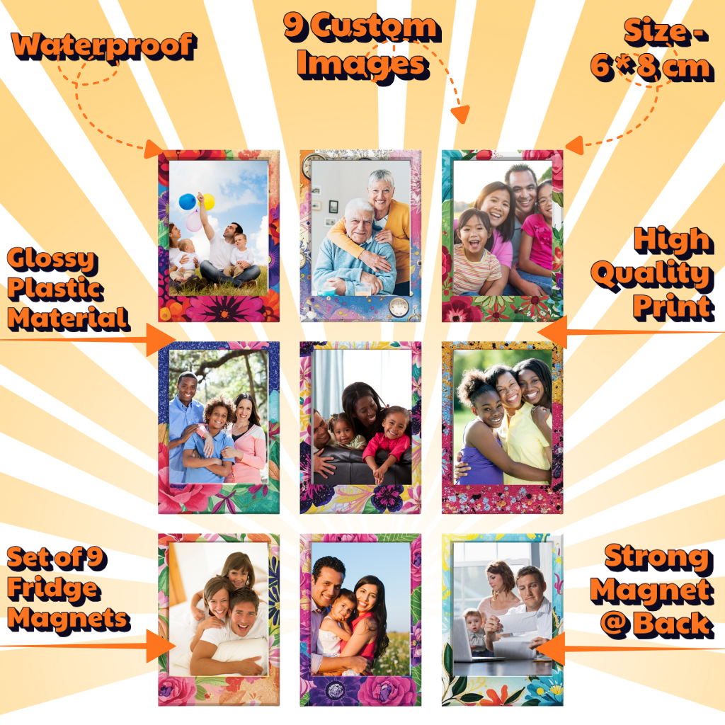Photo Fridge Magnets – Strong Hold, Glossy Finish, Waterproof