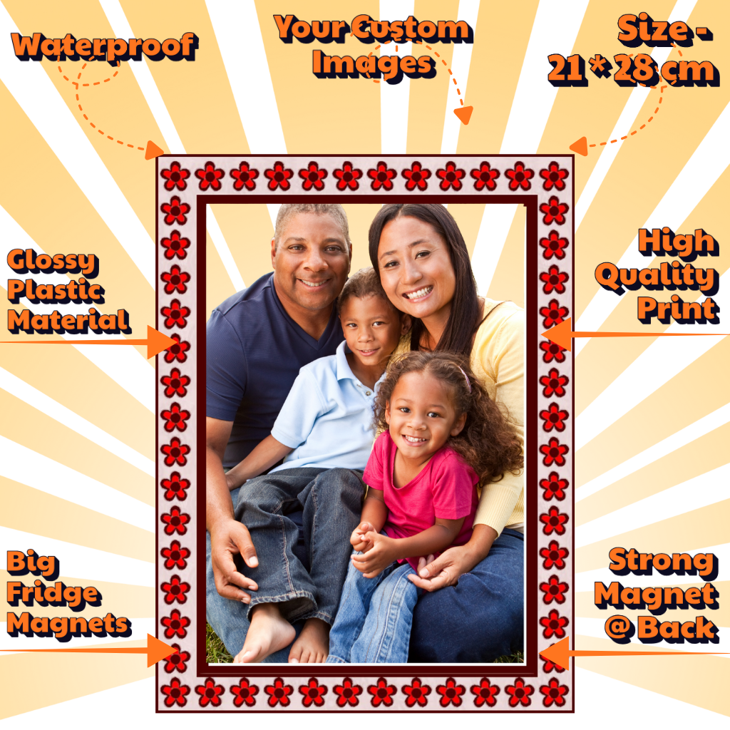 Photo Fridge Magnets – Strong Hold, Glossy Finish, Waterproof