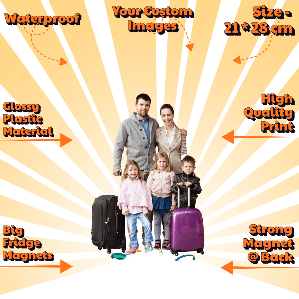 Photo Fridge Magnets – Strong Hold, Glossy Finish, Waterproof