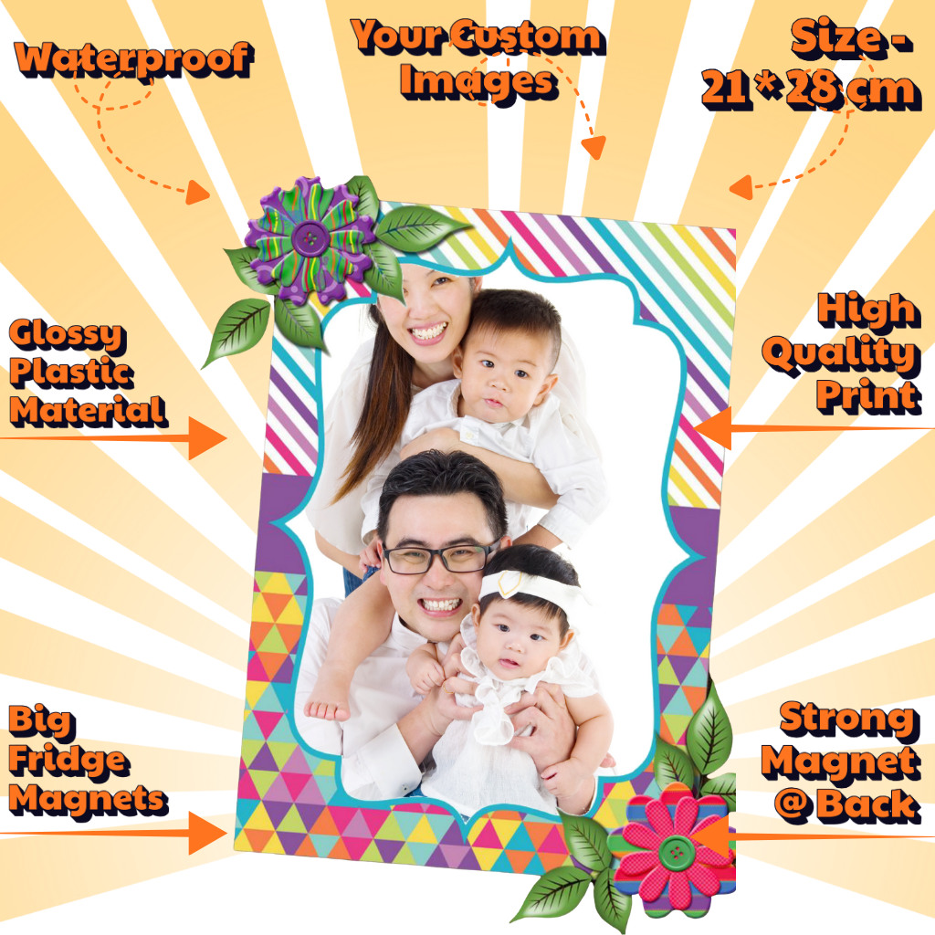 Photo Fridge Magnets – Strong Hold, Glossy Finish, Waterproof