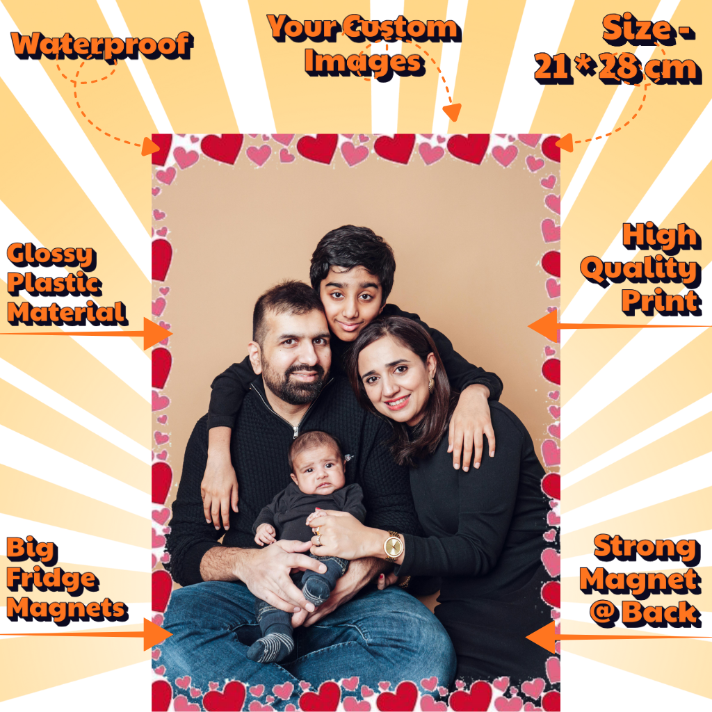 Photo Fridge Magnets – Strong Hold, Glossy Finish, Waterproof