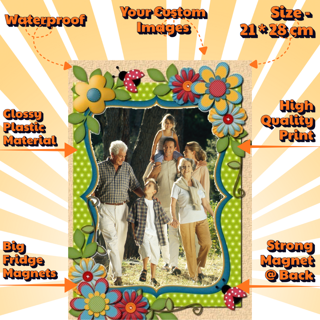 Photo Fridge Magnets – Strong Hold, Glossy Finish, Waterproof
