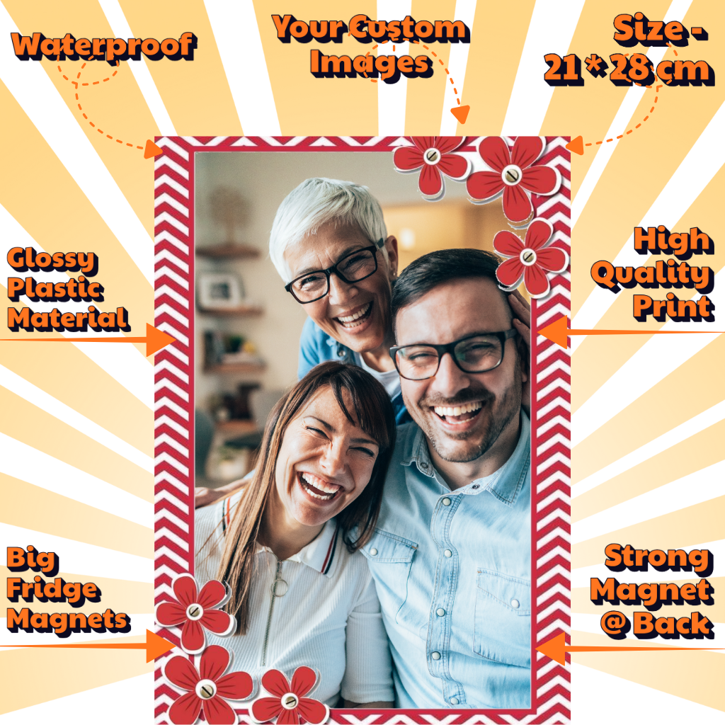 Photo Fridge Magnets – Strong Hold, Glossy Finish, Waterproof