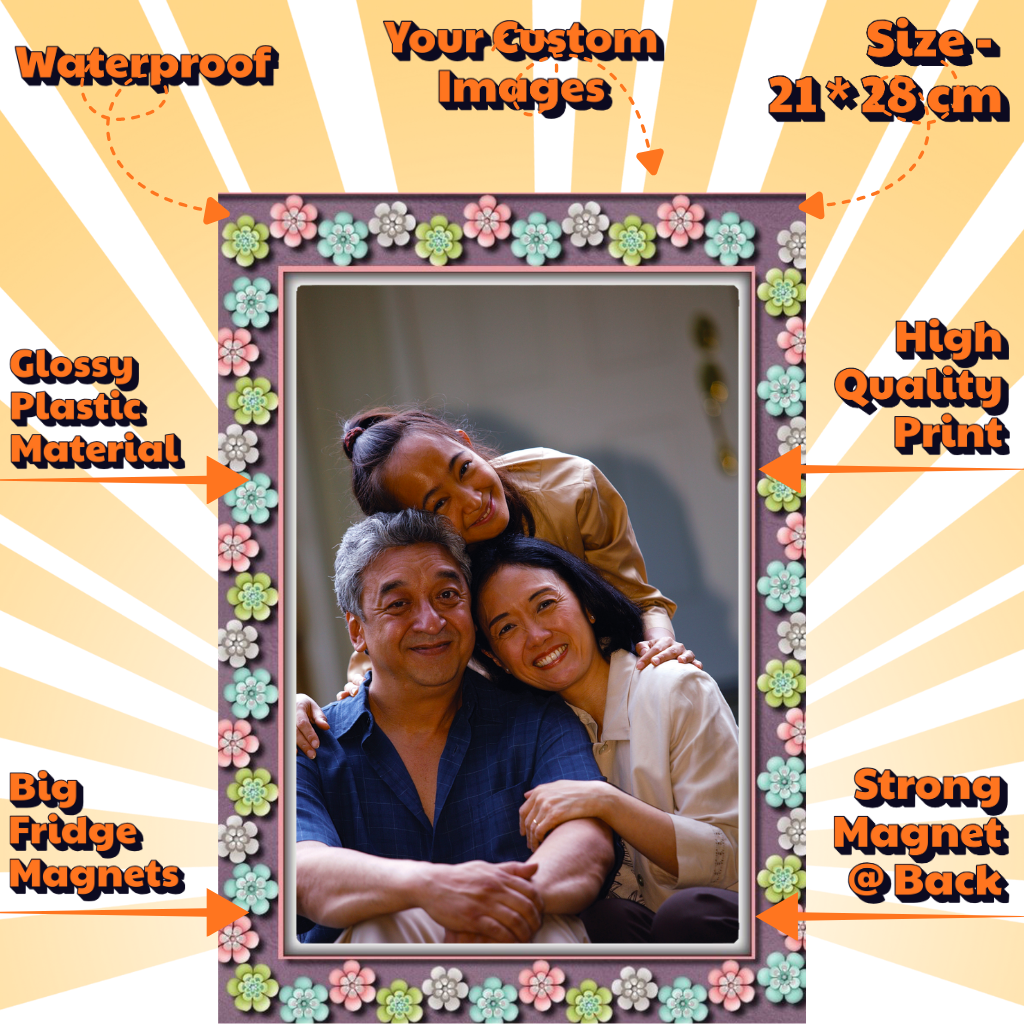 Photo Fridge Magnets – Strong Hold, Glossy Finish, Waterproof