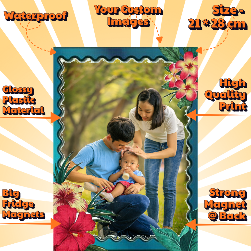 Photo Fridge Magnets – Strong Hold, Glossy Finish, Waterproof