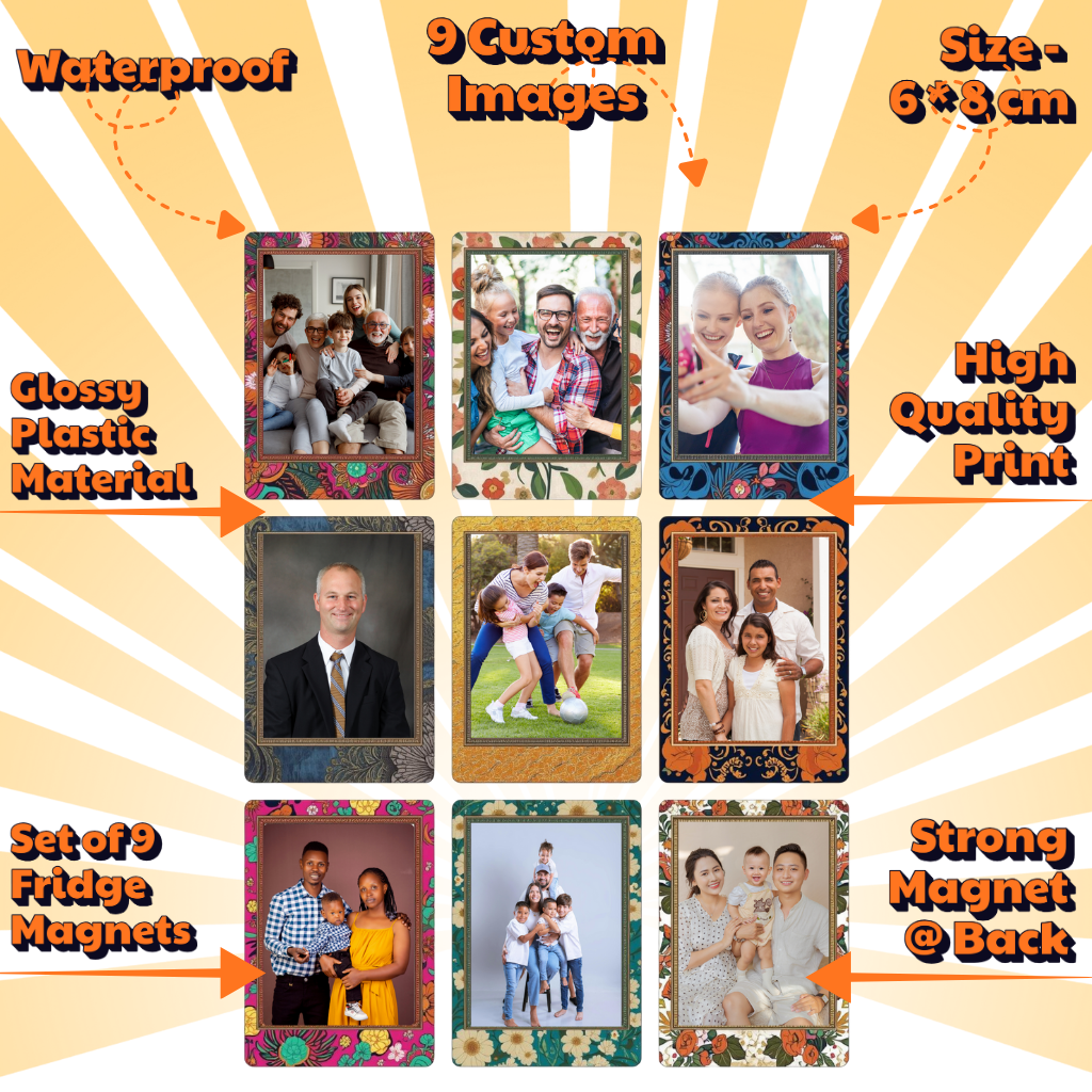 Photo Fridge Magnets – Strong Hold, Glossy Finish, Waterproof