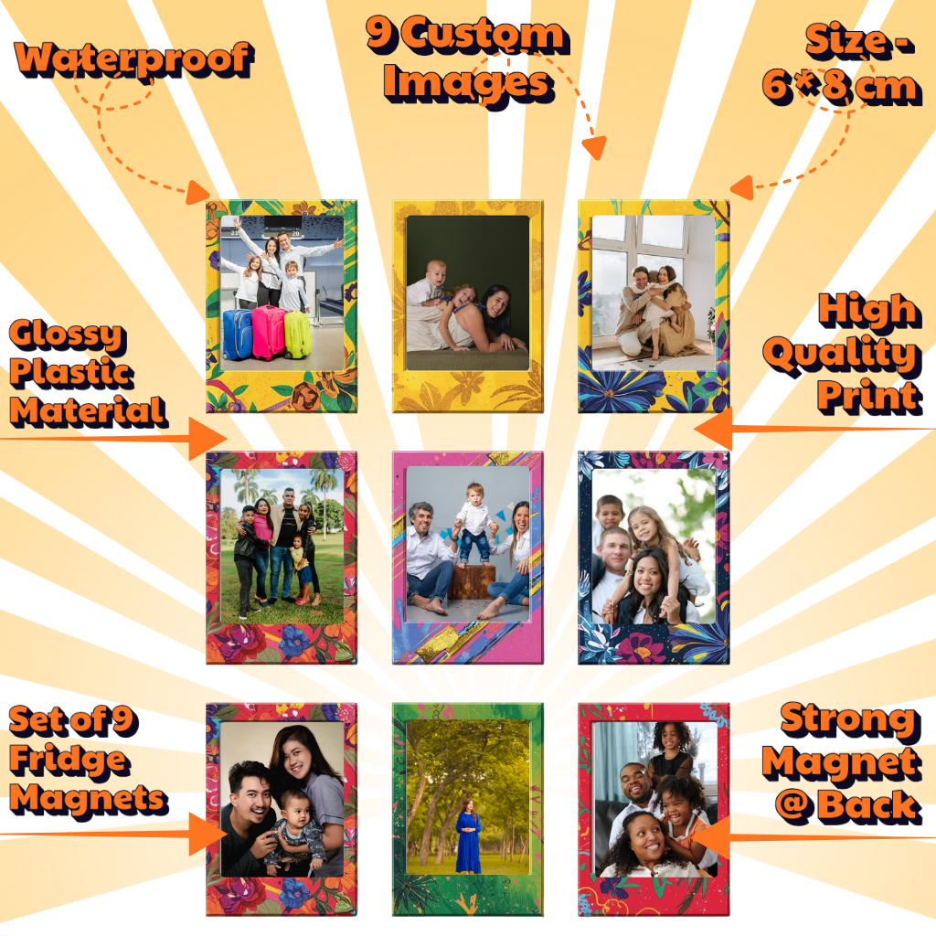 Photo Fridge Magnets – Strong Hold, Glossy Finish, Waterproof