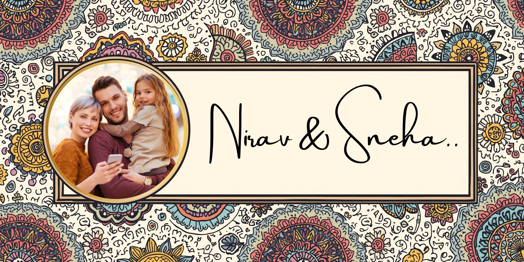 Customised Name Plate with Name & Image | 28×17 cm Laminated Plastic | Ideal for Home, Room, Door, Office