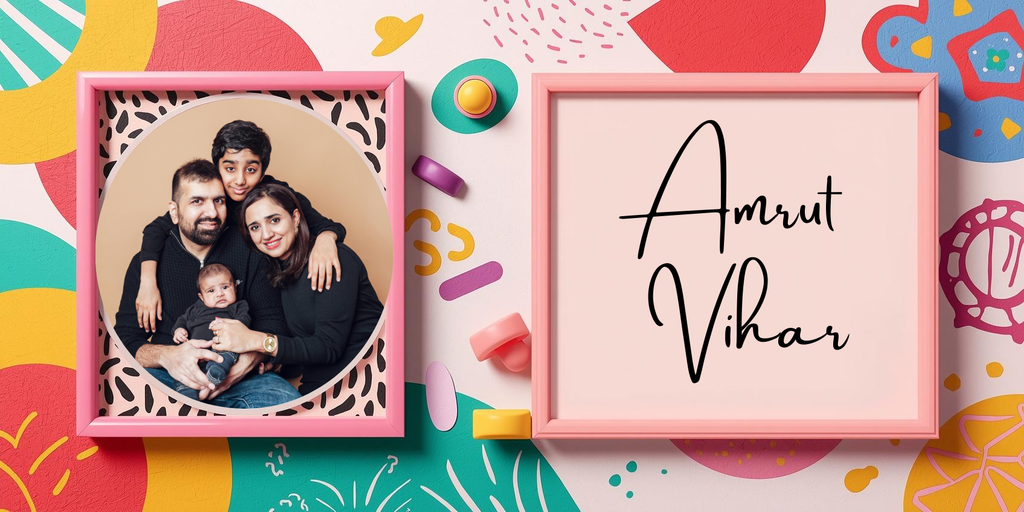 Customised Name Plate with Name & Image | 28×17 cm Laminated Plastic | Ideal for Home, Room, Door, Office