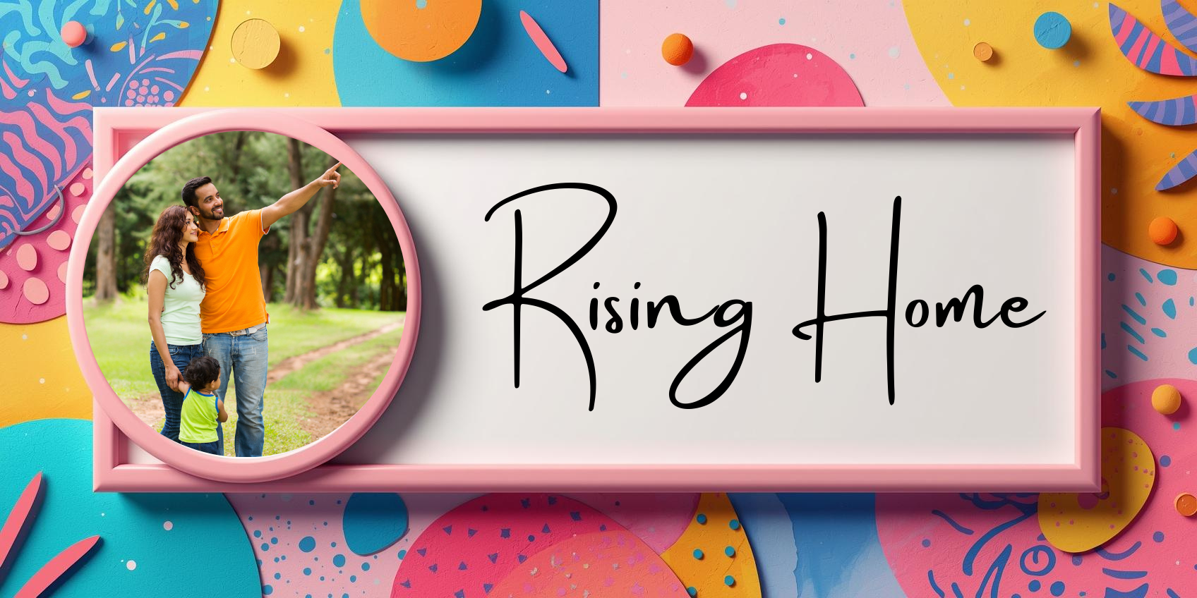Customised Name Plate with Name & Image | 28×17 cm Laminated Plastic | Ideal for Home, Room, Door, Office